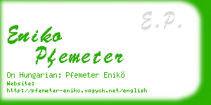eniko pfemeter business card